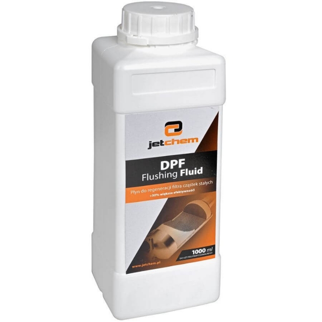 Regeneracja DPF i katalizatora preparatem JETCHEM wymaga użycia płunu do płukania DPF Flushing Fluid