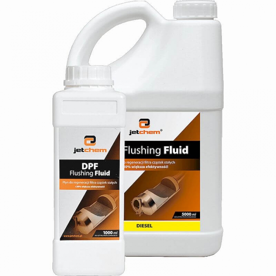 JETCHEM DPF FLushing Fluid - płyn do czyszczenia DPF. Do płukania DPF ręcznie oraz do maszyn czyszczących